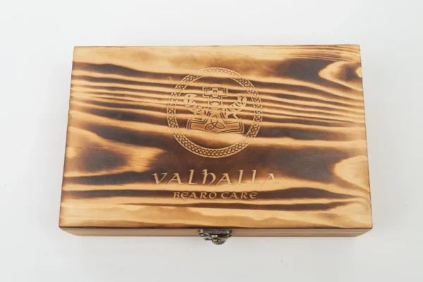 A wooden box with the words valbails on it.