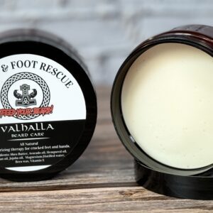 A close up of two different types of balm