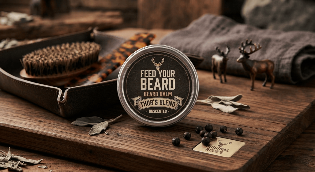 Thors Blend Beard Balm – Unscented Heavy Hold